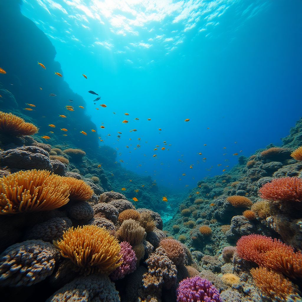 Underwater view of Lord Howe Island's coral gardens
