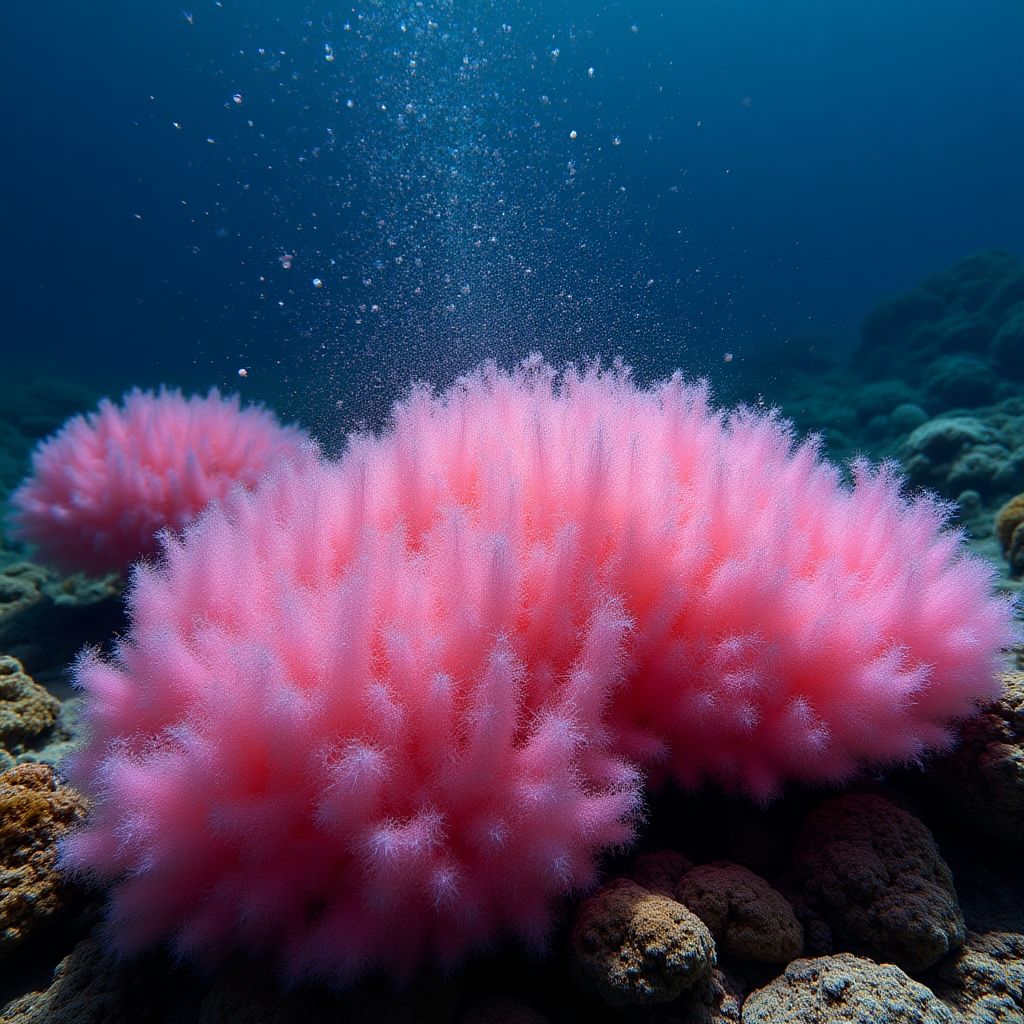 Spring diving with coral spawning